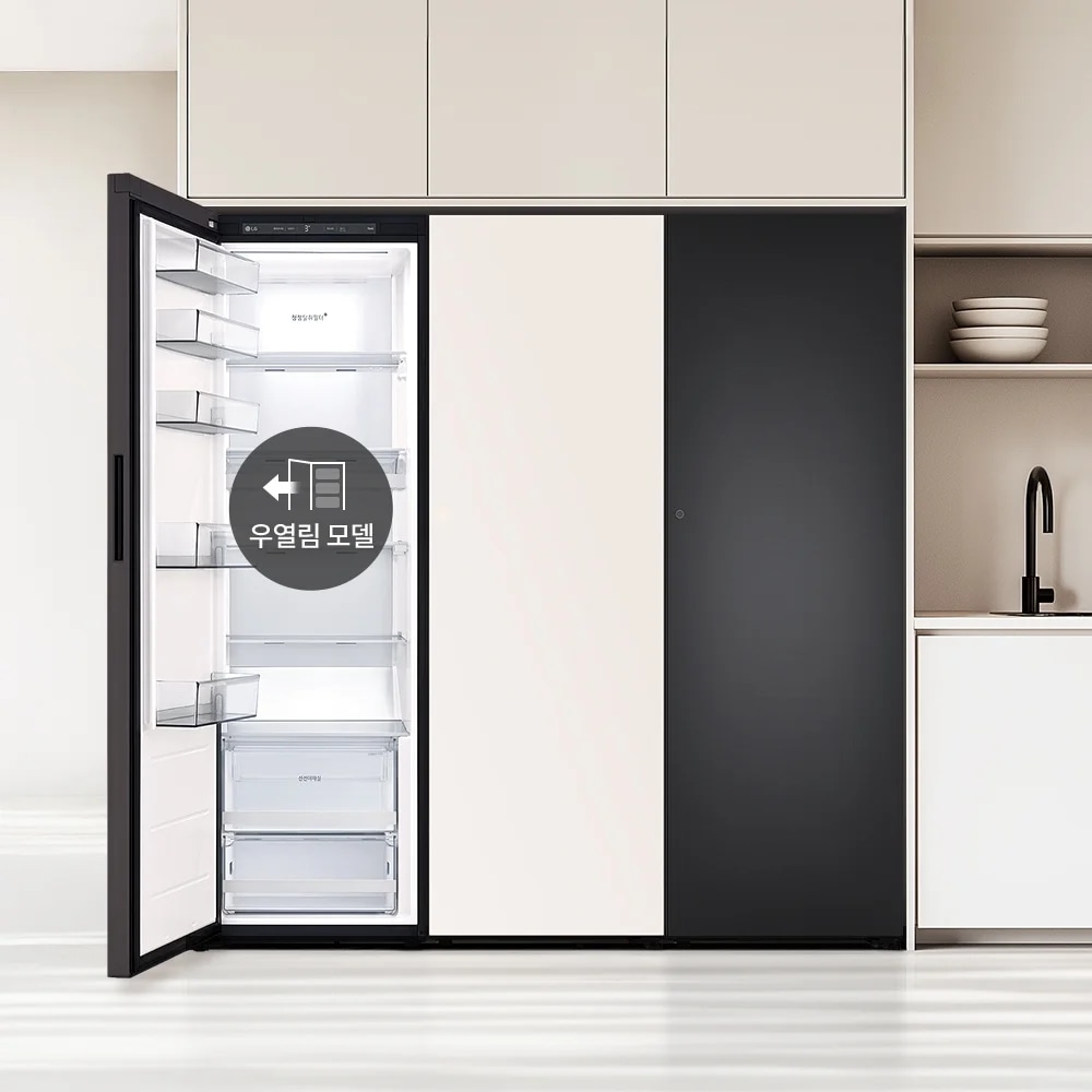 LG전자 y324sv7sk LG 컨버터블 패키지 오브제컬렉션 Fit & Max (냉동전용고, 우열림) 제품 이미지