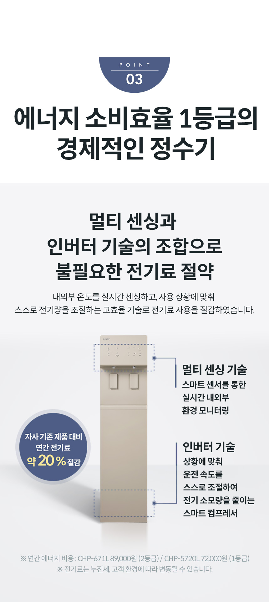 코웨이 CHP-5720L 코웨이 프라임 스탠드 상세이미지 11
