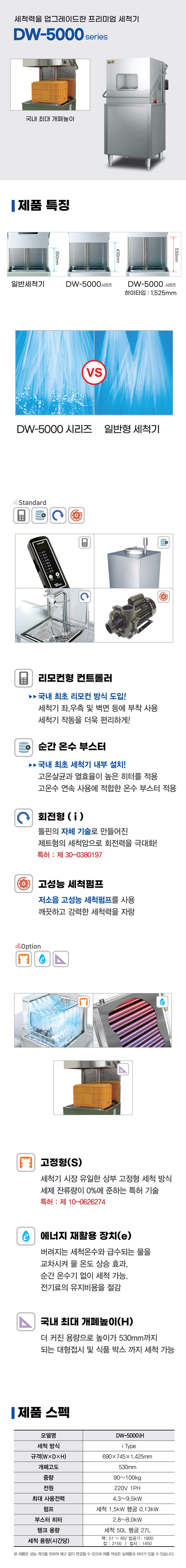 동양렌탈 DW-5000S 돌핀 도어타입 식기세척기 상세이미지 1