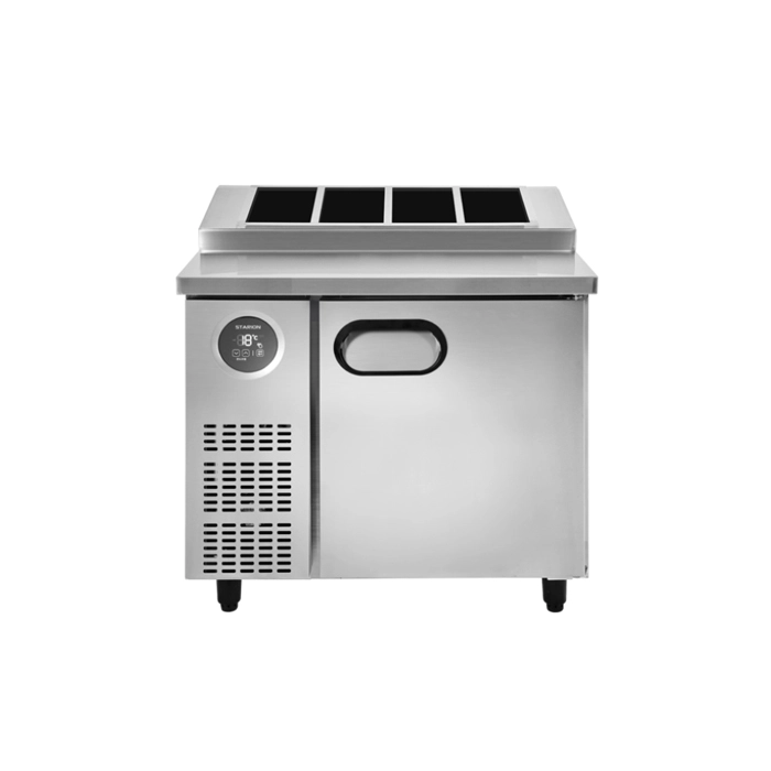 동양렌탈 SR-G09ESEVG 스타리온 업소용 테이블 김밥토핑 냉장고 직냉식 900 1/3 밧드 앞작업대 올스텐 제품 이미지 2