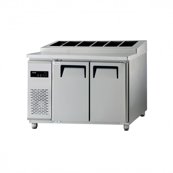 동양렌탈 GWFM-120RTT 그랜드우성 업소용 간냉식 4자 올냉장 피자 김밥 토핑테이블 냉장고 제품 이미지