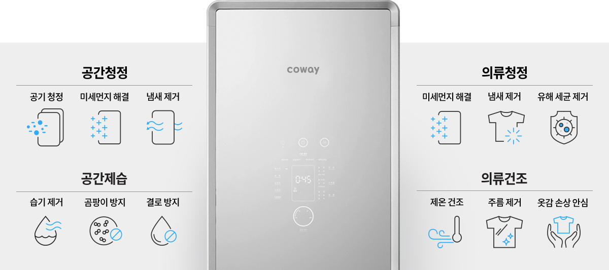 코웨이 FAD-01S 사계절 의류청정기 더블케어 상세이미지 14