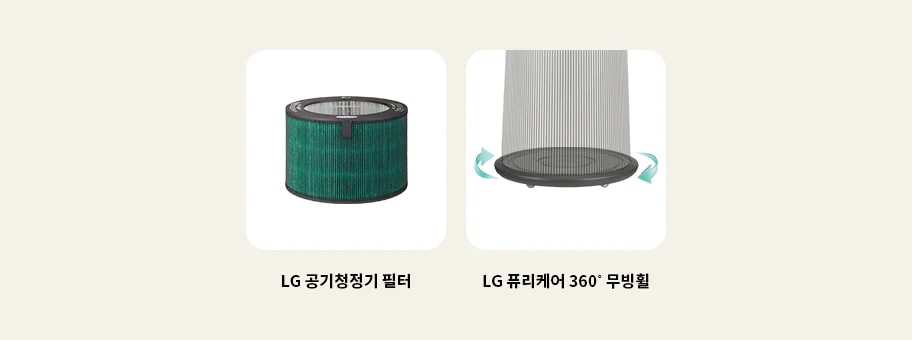 LG전자 as285dwwa LG 퓨리케어 AI 360˚ 공기청정기 플러스 상세이미지 12