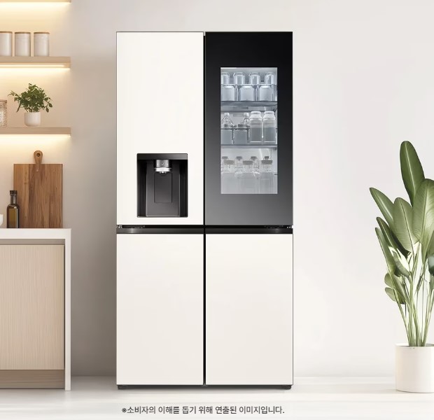 LG 디오스 AI 오브제컬렉션 STEM 얼음정수 냉장고 (노크온 매직스페이스) 817L