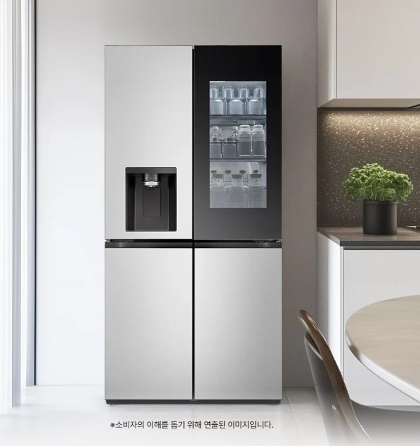 LG전자 W826SVV492S LG 디오스 AI 오브제컬렉션 STEM 얼음정수 냉장고 (노크온 매직스페이스) 817L 2등급 제품 이미지