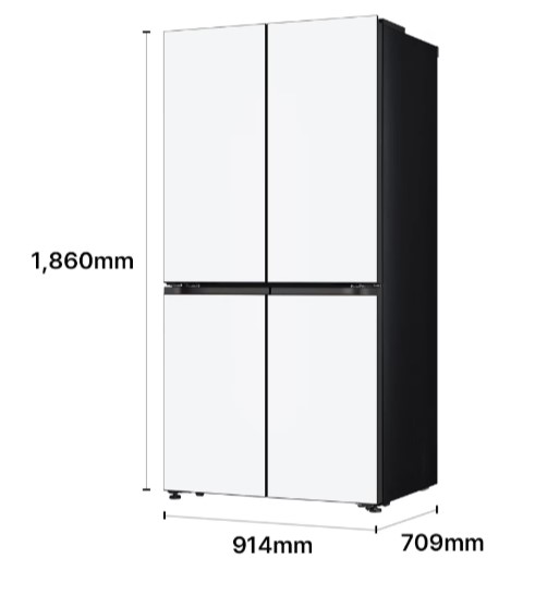 LG전자 G646GQQ081 LG 디오스 AI 오브제컬렉션 STEM 베이직 냉장고 Fit & Max 635L 제품 이미지 2