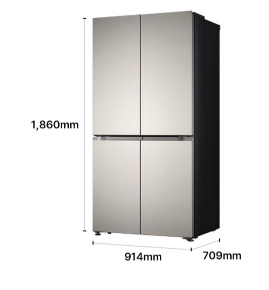 LG전자 G646SLL031 LG 디오스 AI 오브제컬렉션 냉장고 Fit & Max 650L 제품 이미지 2