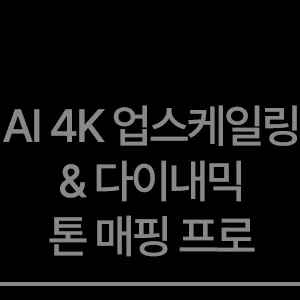 AI 4K 업스케일링 & 다이내믹 톤 매핑 프로