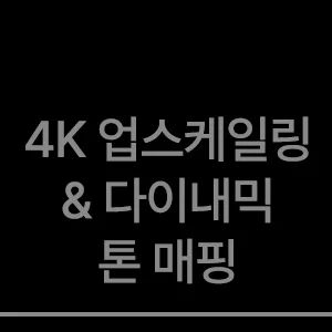 4K 업스케일링 & 다이내믹 톤 매핑