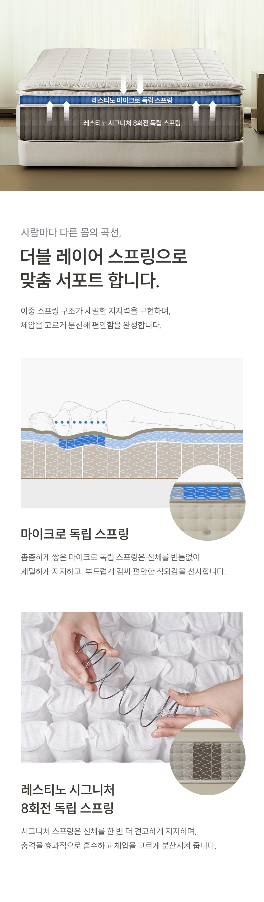 쿠쿠 CRM-F01HPSLK 레스티노 매트리스 상세이미지 4