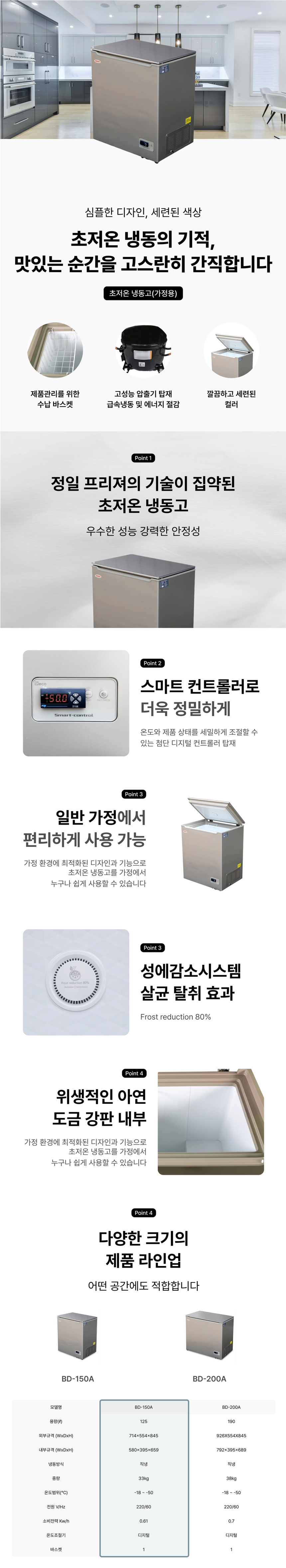 BD-150A_정일프리져 -50도 초저온 저온보관 가정용 참치냉동고 냉동고_0번째 상세정보 동양렌탈 BD-150A 정일프리져 -50도 초저온 저온보관 가정용 참치냉동고 냉동고 상세이미지 1