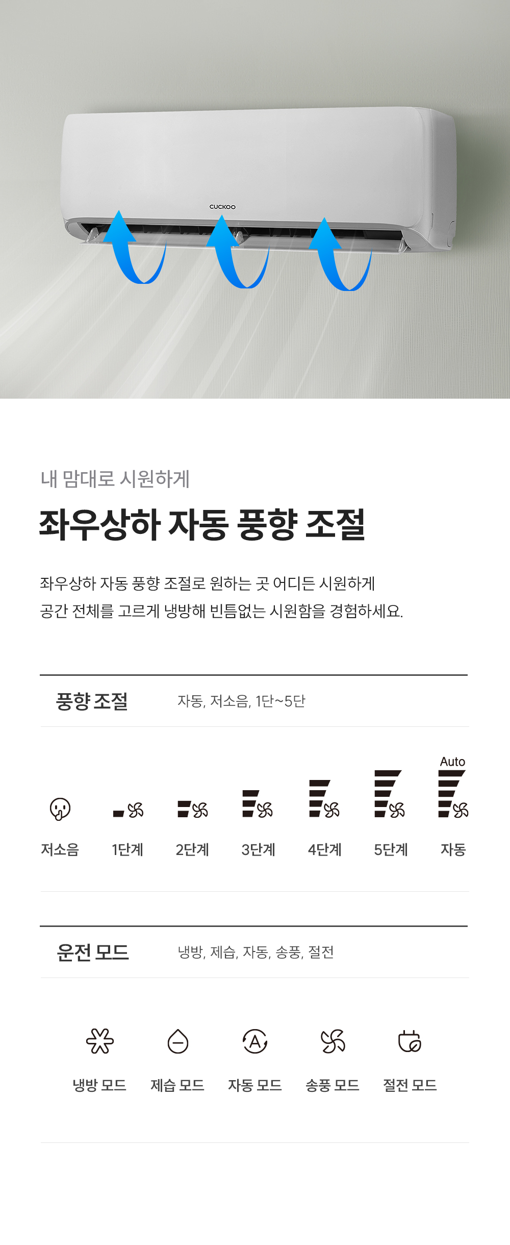쿠쿠 CA-CRC0610W 벽걸이형 에어컨 CA-CRC0610W 상세이미지 6