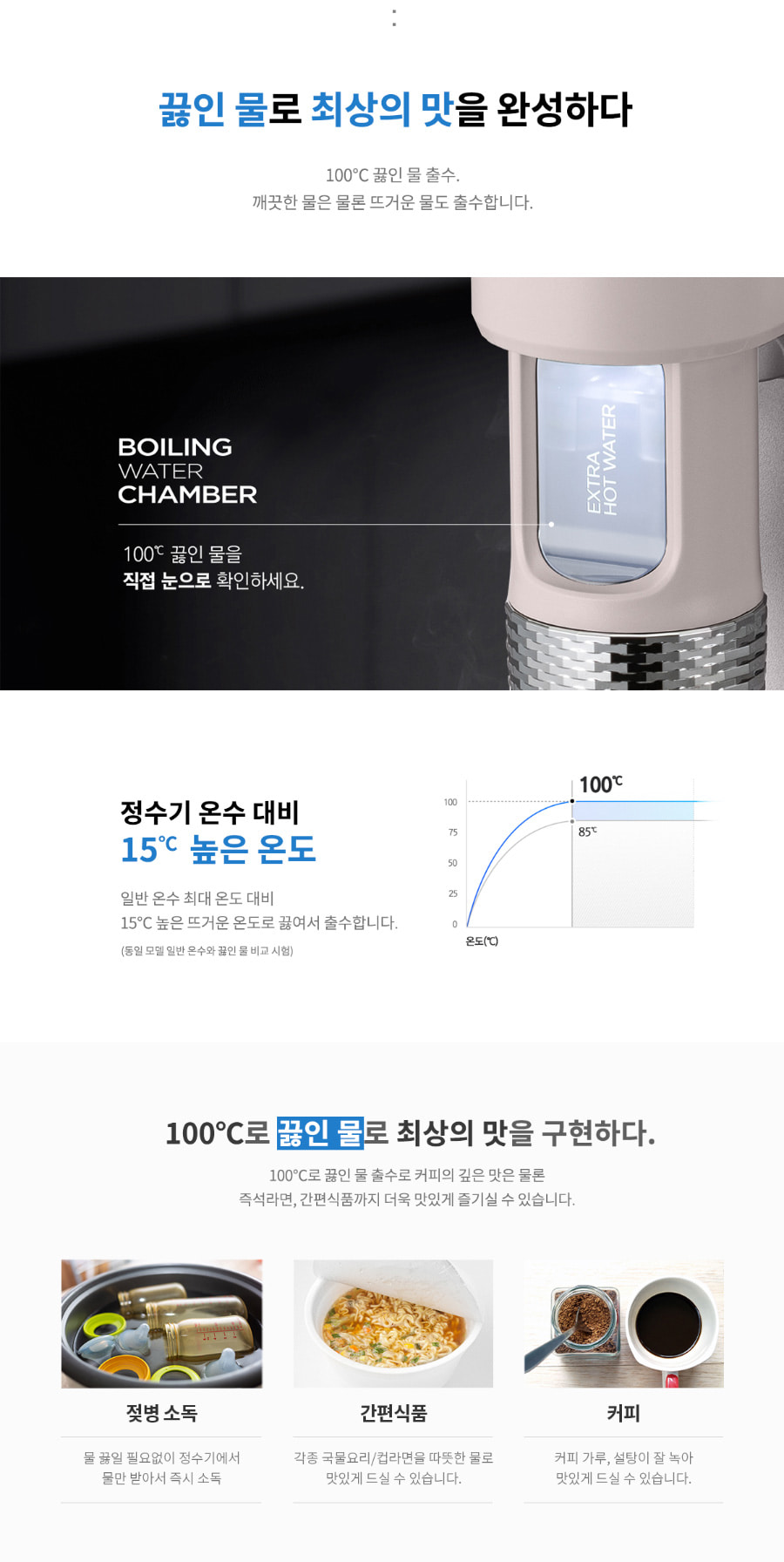 쿠쿠 CP-TS100GP 쿠쿠 100도 끓인물 정수기 상세이미지 3